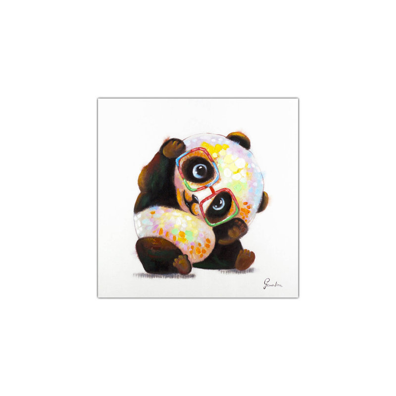 Acrylbild Hipster Panda