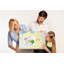 Wall Mounted cork board with print decorative wall message pin boards for office bulletin board ideas Political Poland map