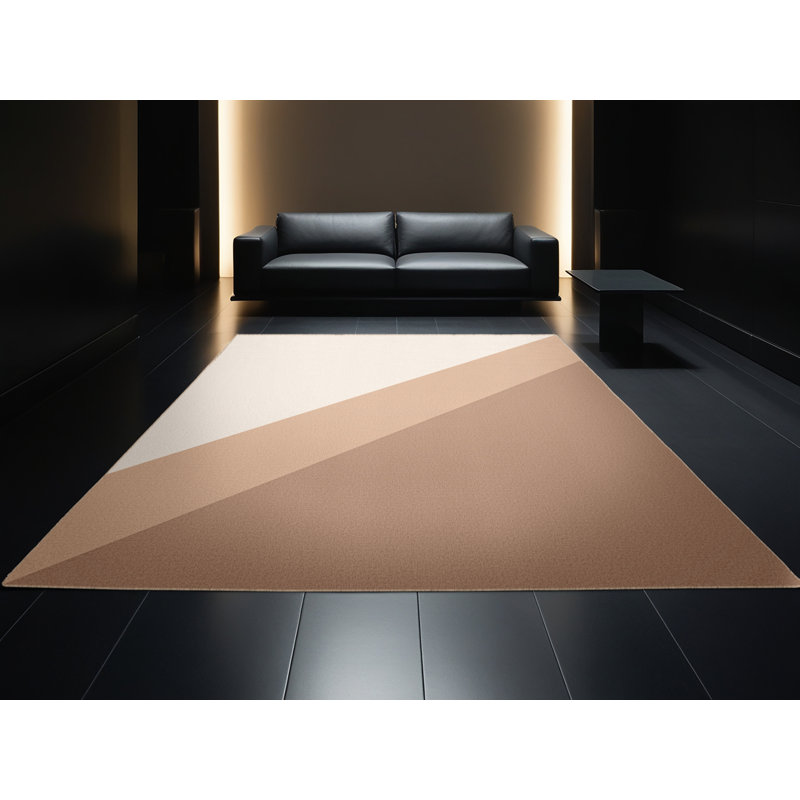 Tapis brun doux et moelleux Elwell, 5 x 8