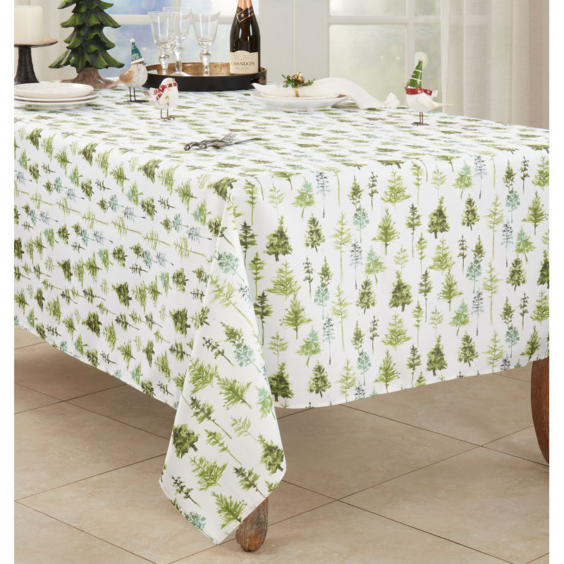 Rectangular_Forest Trees Tablecloth, 90" L x 65" W