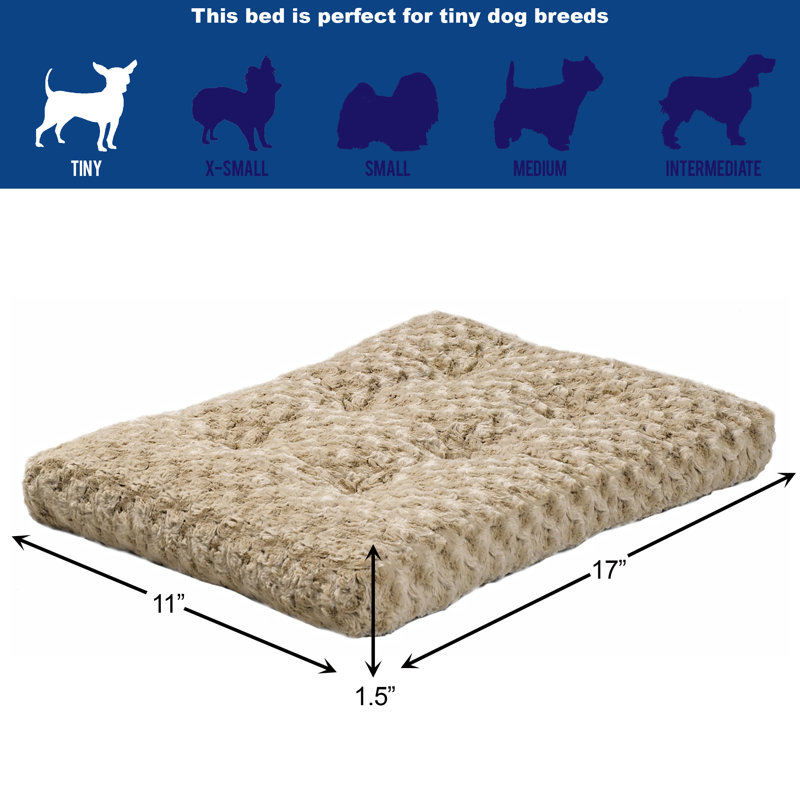 Lits pour chien MidWest Homes For Pet - MOCHA, Très très petit (l 17 po x P 11 po x H 3 po)