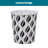JVL Polypropylene WITH SILVER METAL TRIM ON TOP Bin