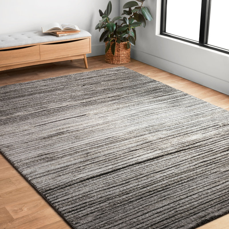 Aparicio Striped Indoor Rug, Rectangle 3'10" x 5'7"