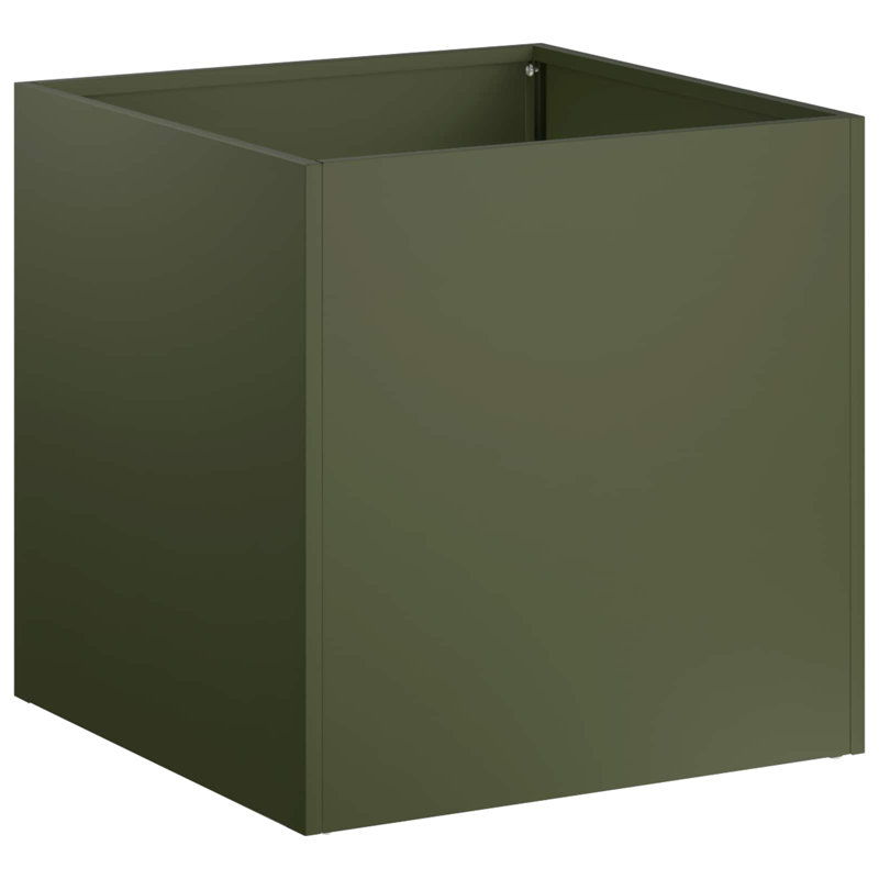 Planter, 35cm H x 35cm W x 35cm D, Olive Green, 2