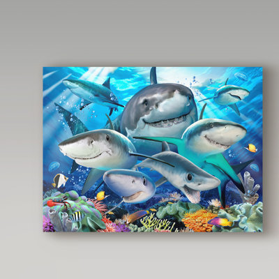 « goofy fish », reproduction de peinture à l’acrylique sur toile tendue