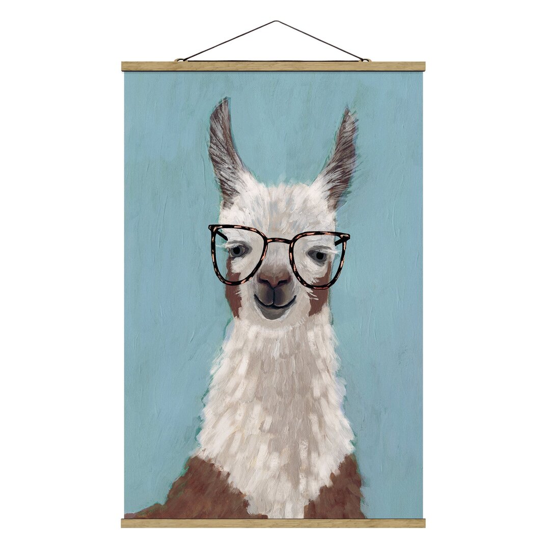 Poster Llama mit Brille II