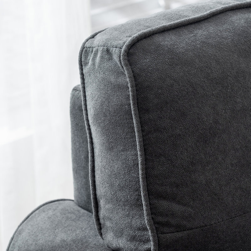 Chaise longue Kasper, Gris foncé