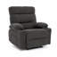 Fauteuil inclinable manuel en tissu de lin de 33,5 po de largeur avec porte-gobelet intégré Romony-1994194976