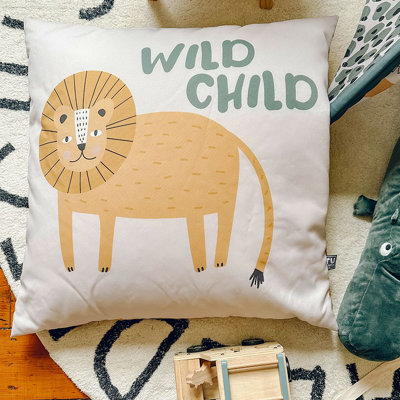 rucomfy Beanbags Kids Large Square Floor Cushion Bean Bag. Perfect for Chidrens Bedroom or Play-room. Giant Plush Pillow for Child with Filling. Machine Washable - 70 x 70cm