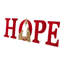 32" H LED Lighted Metal HOPE Yard Stake and Wall Decor