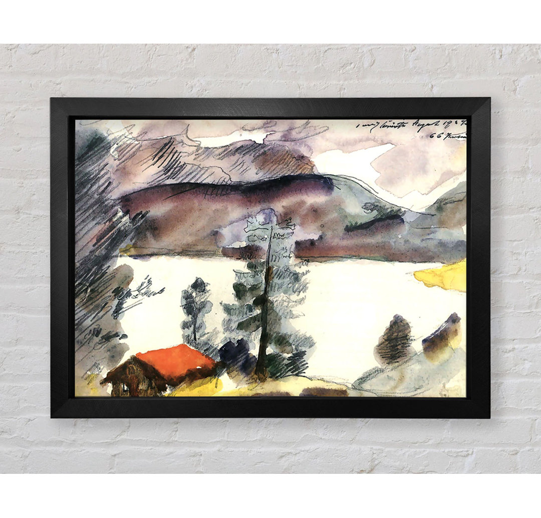 Gerahmtes Wandbild Walchensee 7 von Lovis Corinth