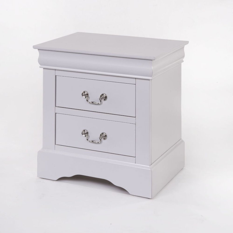 Table de chevet Cordelle, Blanc