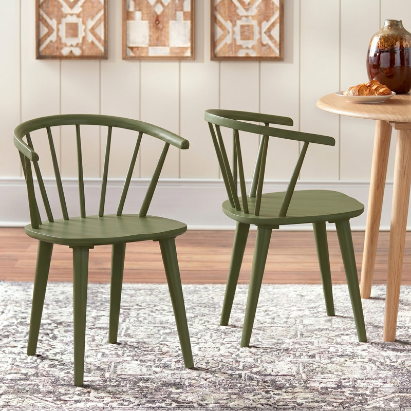Chaise d'appoint Demi-Lee, Olive Green