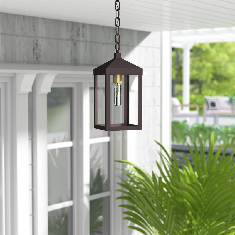 Inniss Outdoor Hanging Lantern, Bronze