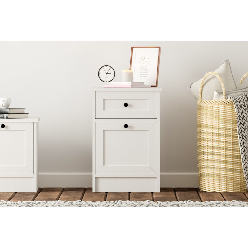 Minisink 1 - Drawer Nightstand in White