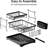 Dish Drying Rack，Durable, Rust-Proof Large 2 Tier Dish Racks For Kitchen Counter, Stainless Steel Kitchen Dish Drying Stand,Detachable Capacity Dish Drainer Organizer With Cutlery & Cup Holder
