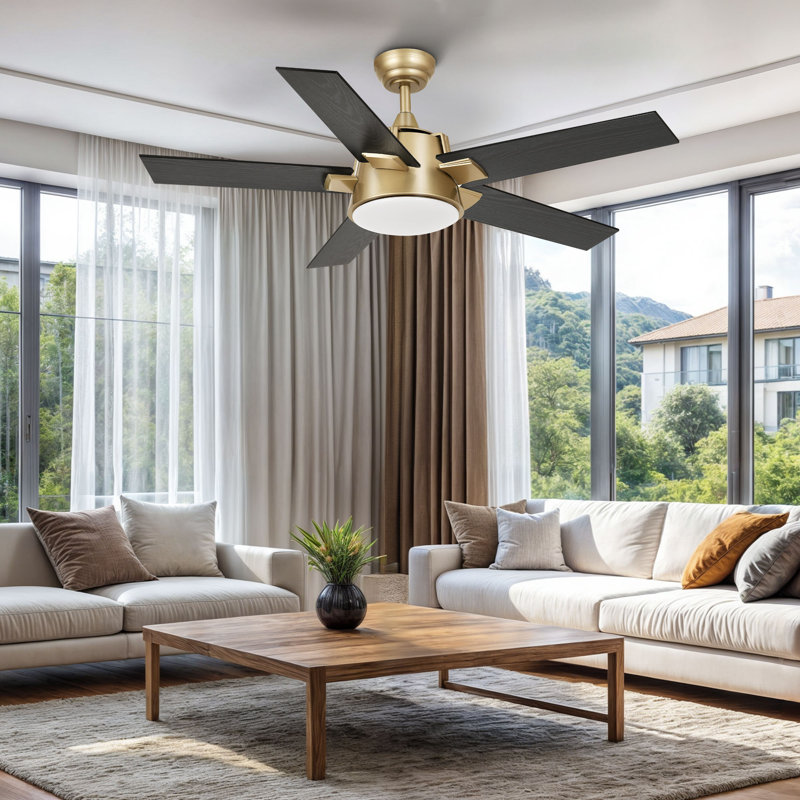 Mercer41 52" Ceiling Fan With Light Remote And APP Control