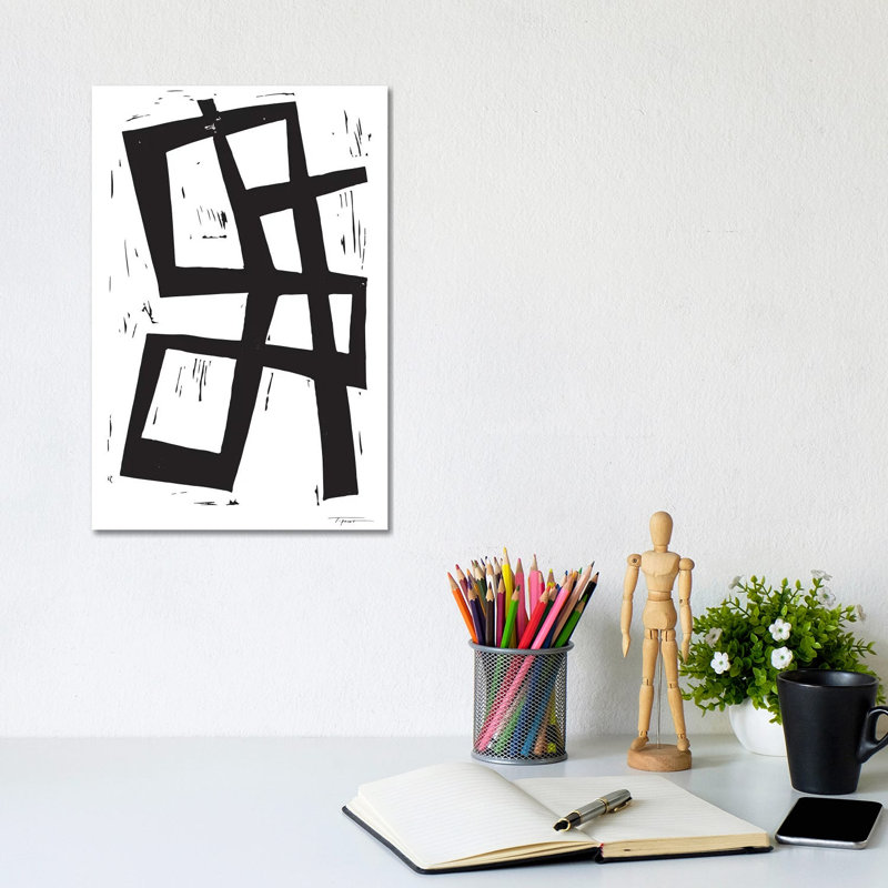 Simple Intersecting Lines by Statement Goods - Gallery-Wrapped Canvas Giclée on Canvas, Canvas, 20.32 cm H x 30.48 cm W