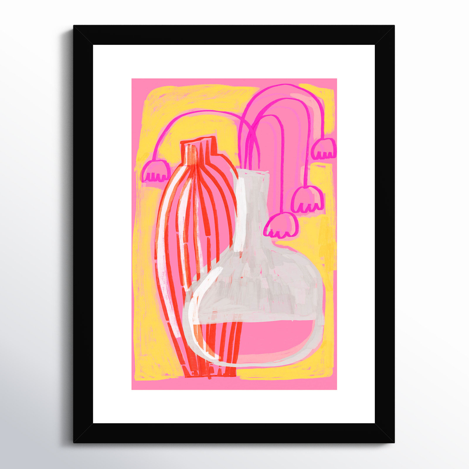 Galya "Neon Still Life No. 5" Print, Black, 17" H x 13" W