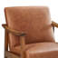 Faux Leather Accent Chair (Flat Arms)-100932157-91132064