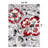 Rooshi Floral Gray/Red Area Rug-389132776