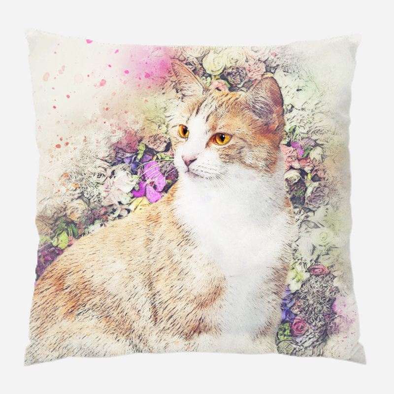 Coussin pour chat Critchfield, Microsuède, Intérieur