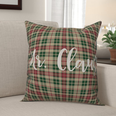  Coussin Mr. Claus in Tartan