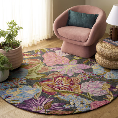 Jardin Hand Tufted Wool;Cotton Floral Indoor Rug