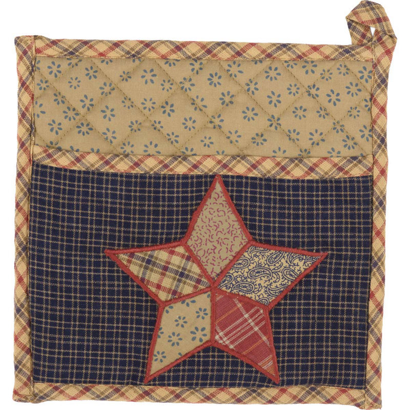 VHC Brands Arlington Patchwork 100% Cotton Potholder