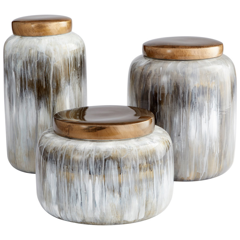 Spirit Ceramic / Porcelain Jar, 12.25" H x 6.75" W x 6.75" D