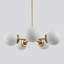 Luminaire suspendu sphère 5 lumières Mid-Century