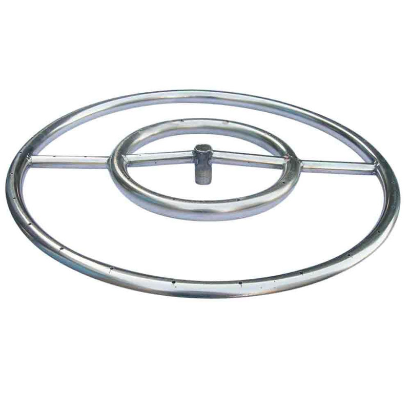 Anneau de brûleur en acier inoxydable avec ensemble de luxe pour réservoirs de propane portables