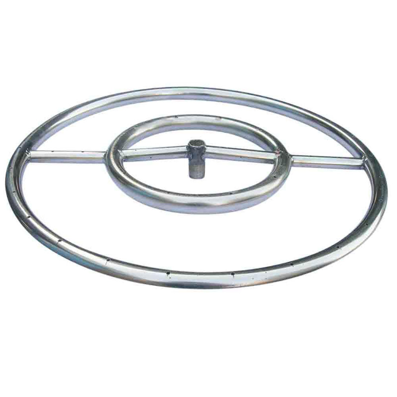 Brûleur de foyer en anneau, H 0,5 po x l 24 po x P 24 po