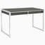 Bureau d'écriture à 2 tiroirs gris patiné