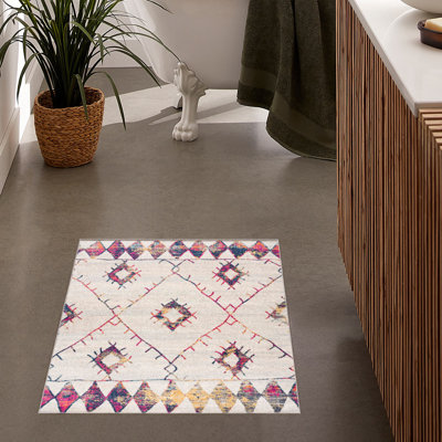 Tapis crème abstrait Kymiere