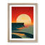 Deco Ocean Sunset No.2 - Framed Print-1529830788-1529830793