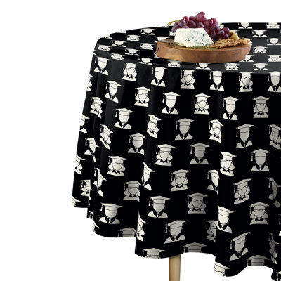 Machaisport Geometric Round Graduation Tablecloth