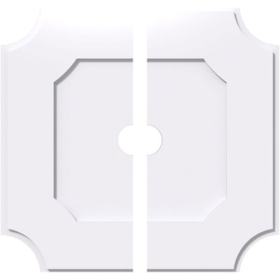 Médaillon de plafond contemporain en PVC de qualité architecturale 20 po x P 2 po x P 12 po x P 1 po