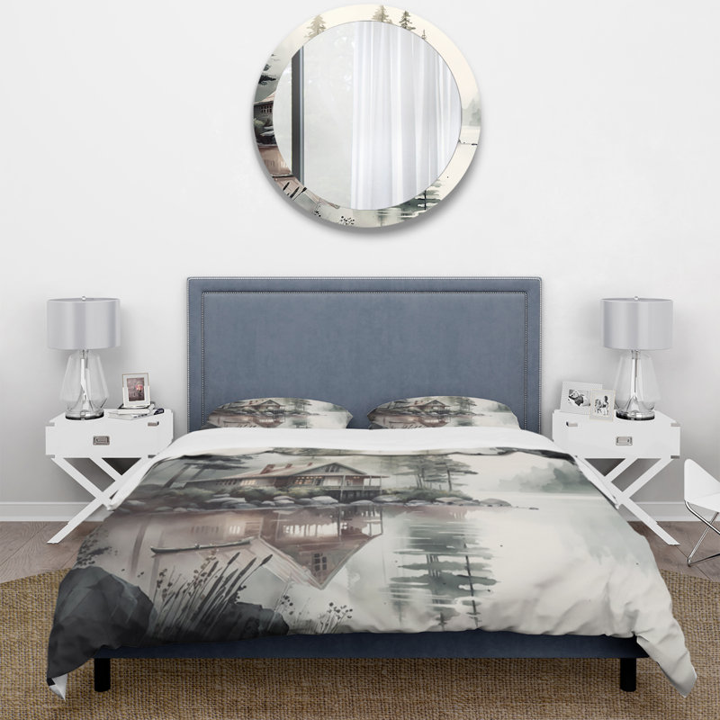 Ensemble de housse de couette en microfibre / polyester Cottage By The Lake I Bedding