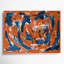 «Neo Expressionism», art mural sur toile rouge-364053199