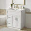30-inch Bathroom Vanity With 2 Doors, 2 Drawers, Adjustable Shelf, Hidden Damping Slides For Drawers & Damping Hinges For Doors