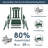 Wolak HDPE Oversized Modern Rocking Adirondack Chair(Set Of 2)-2004580094