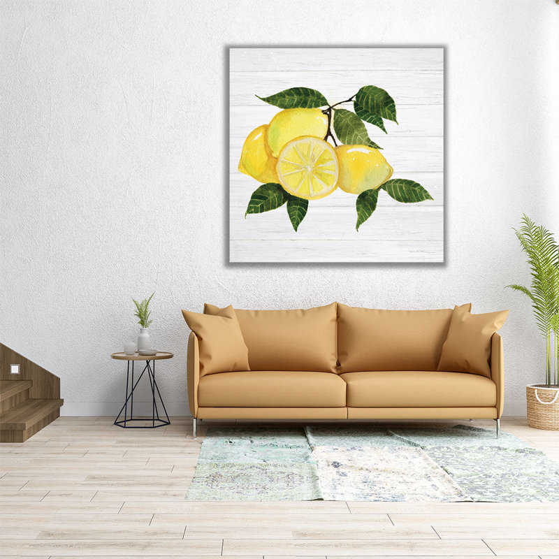 Citrus Garden VI Shiplap - Canvas Print Wall Art, 30" H x 30" W