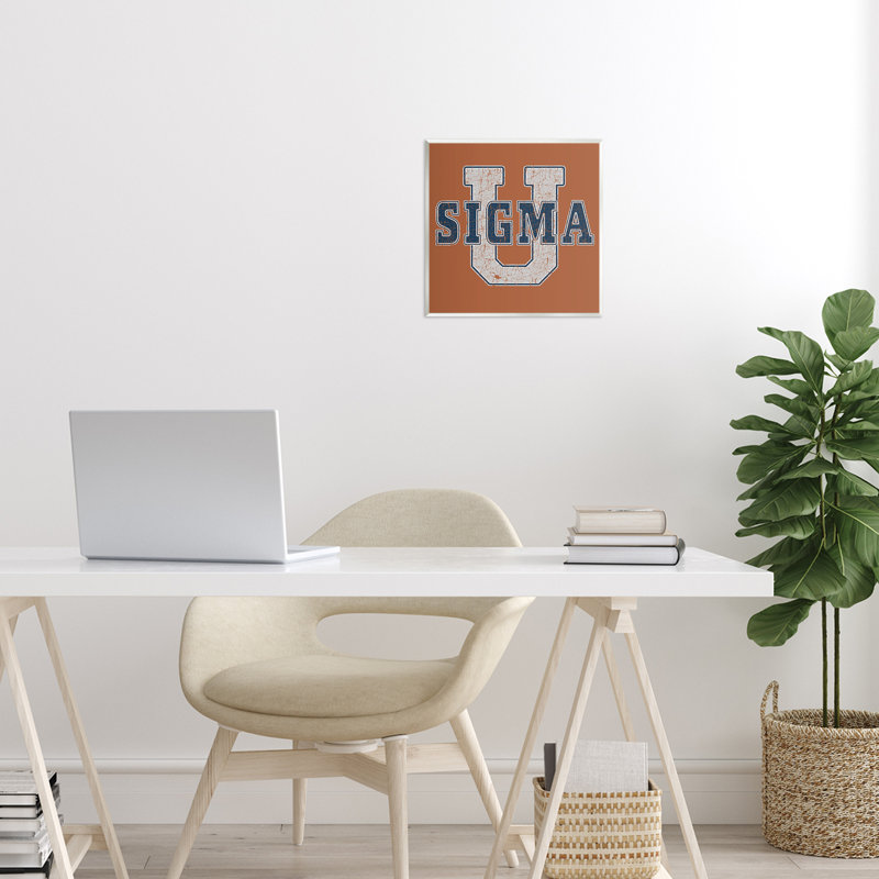 Université de Sigma sur plaque murale brune, design par Grotto Studios