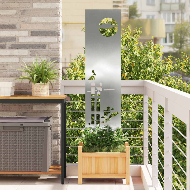 vidaXL Garden Privacy Screen Partition Outdoor Decor Modern Decorative Barrier