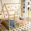 Lit pour enfant en bois de pin massif avec garde-corps