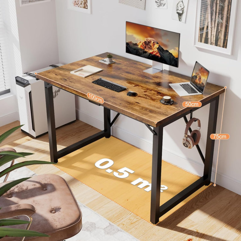 MDF Steel Writing Desk