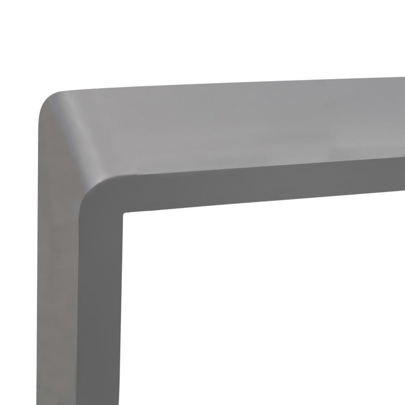 Arsula 3 Piece Wall Shelf Set, 28cm H x 28cm W x 10cm D, Grey