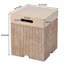 Table de protection carrée de 15,75 po pour réservoir de propane MGO avec motif cannelé