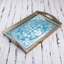 Plateau décoratif en verre peint en verre peint marvel floral Dorcas